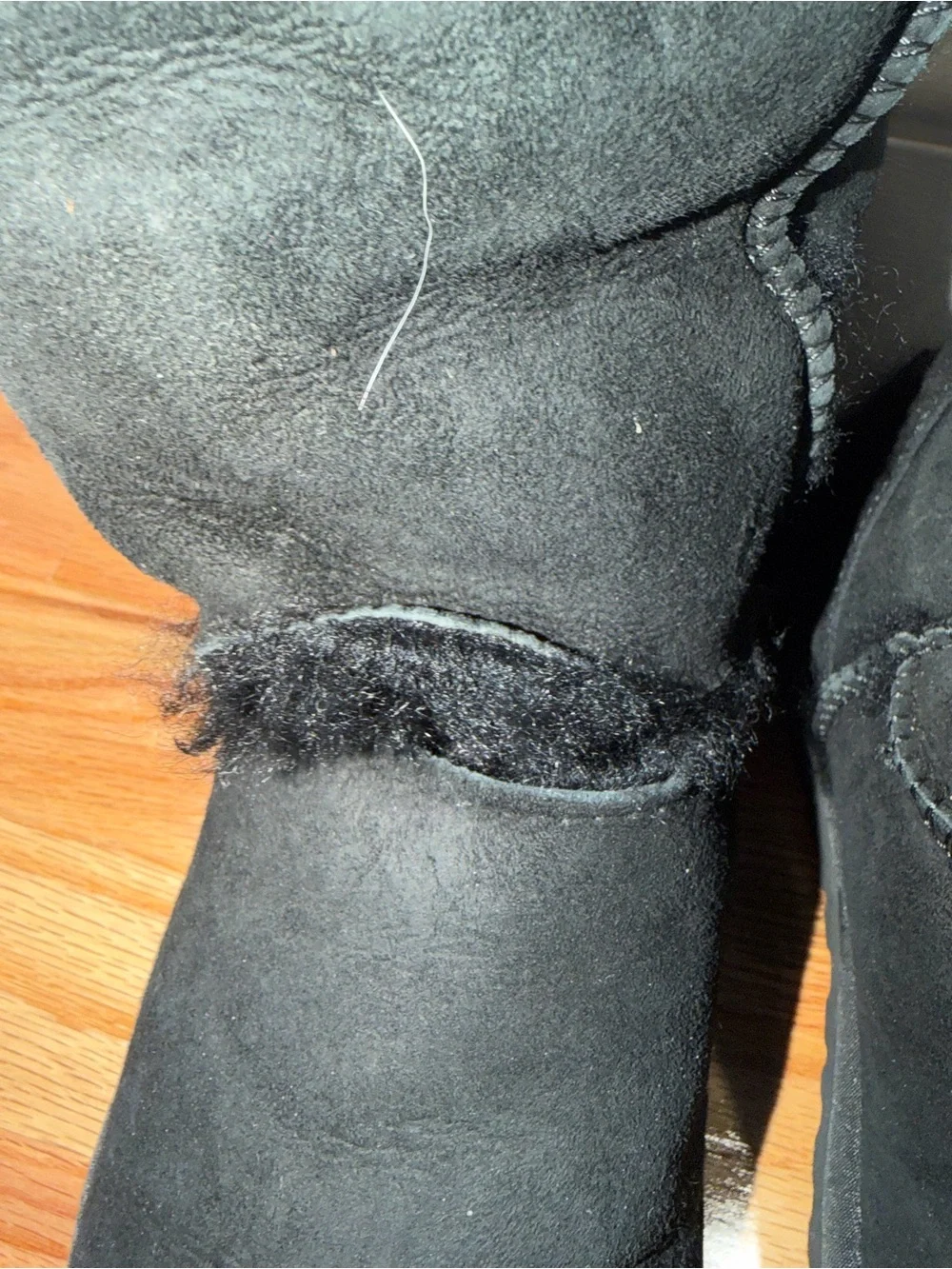 UGG Classic Tall Black Suede Winter Boots